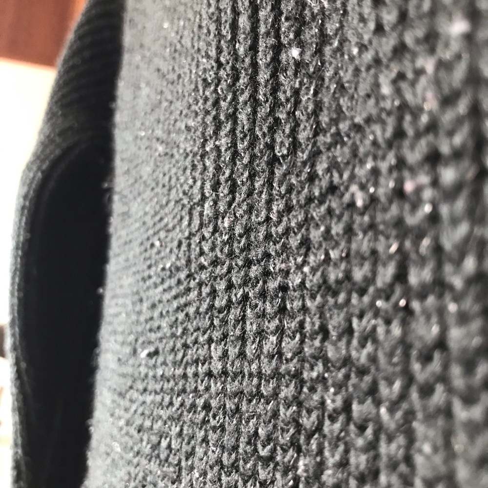 Black knit sweater